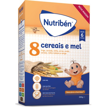 Nutribén Farinha Não Láctea 8 Cereais e Mel 250g