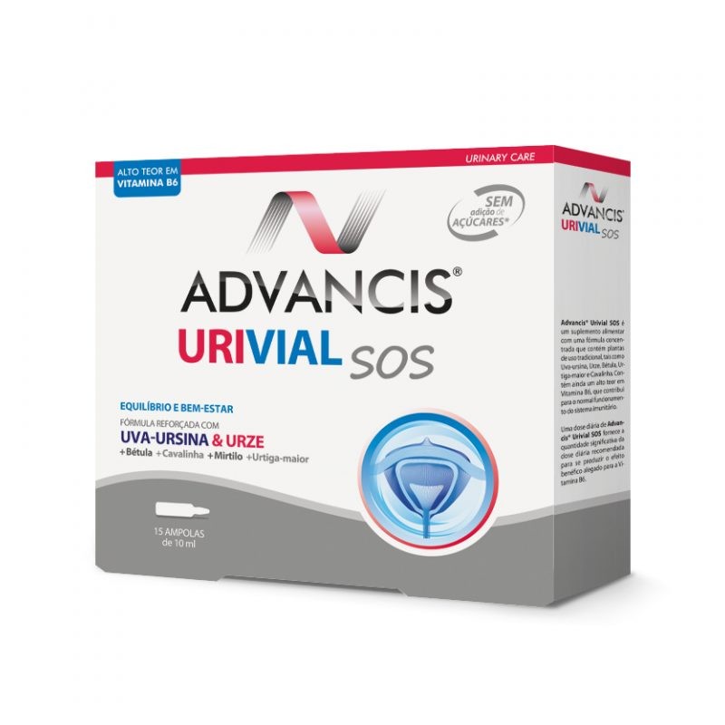 Advancis Urivial SOS - 15 Ampolas