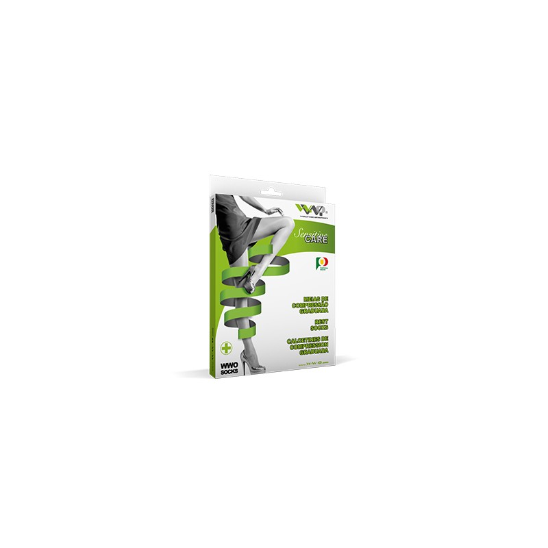 Wwo Meia Descanso AG 140den Kit 1+1 - Cor Natur Tam. L
