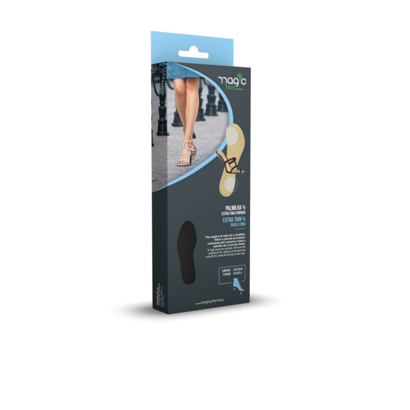 Magicfeet Palmilha 3/4 Extra Fina Tamanho S