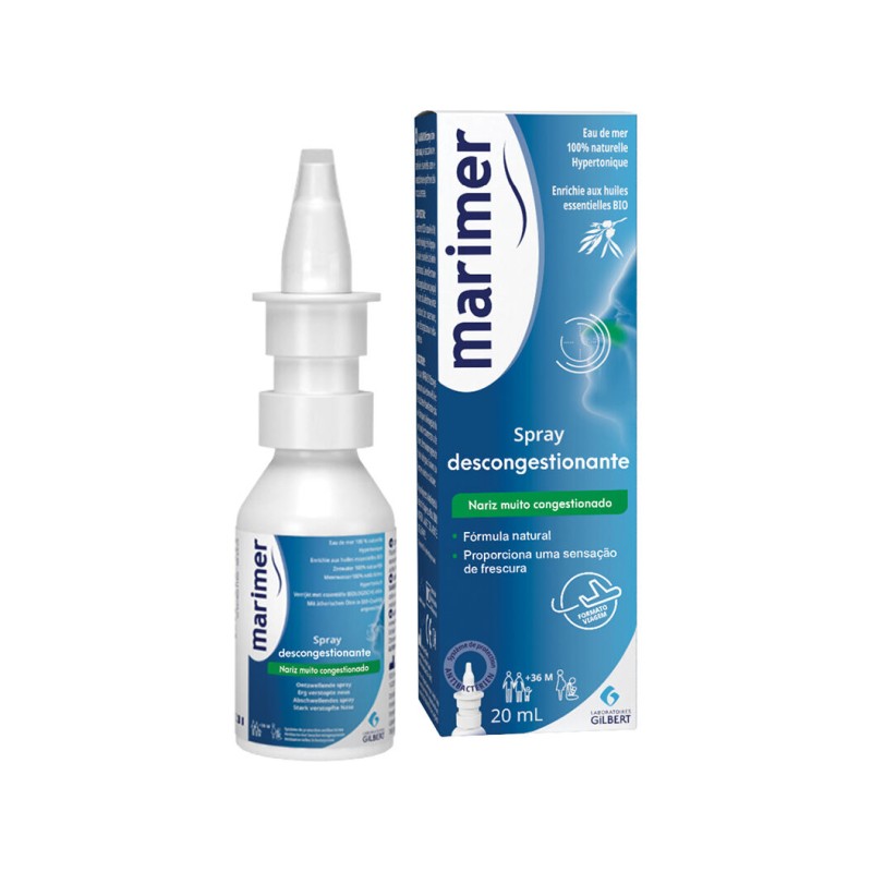 Marimer Spray Descongestionante Nasal Óleos Essenciais 20ml
