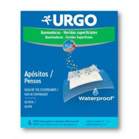 Urgo Queimaduras Pensos à Prova de Água (x4 unidades)