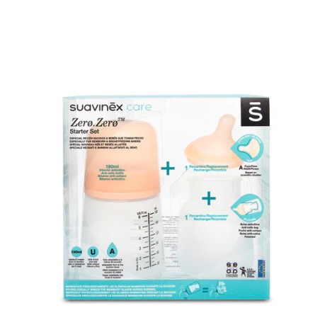 Suavinex Zerozero Start Set Chupeta + Biberão 180ml Recém Nascido