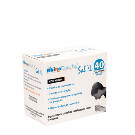 Rhinodouche Sal Saquetas Lavagem Nasal 5g (X40 Unidades)
