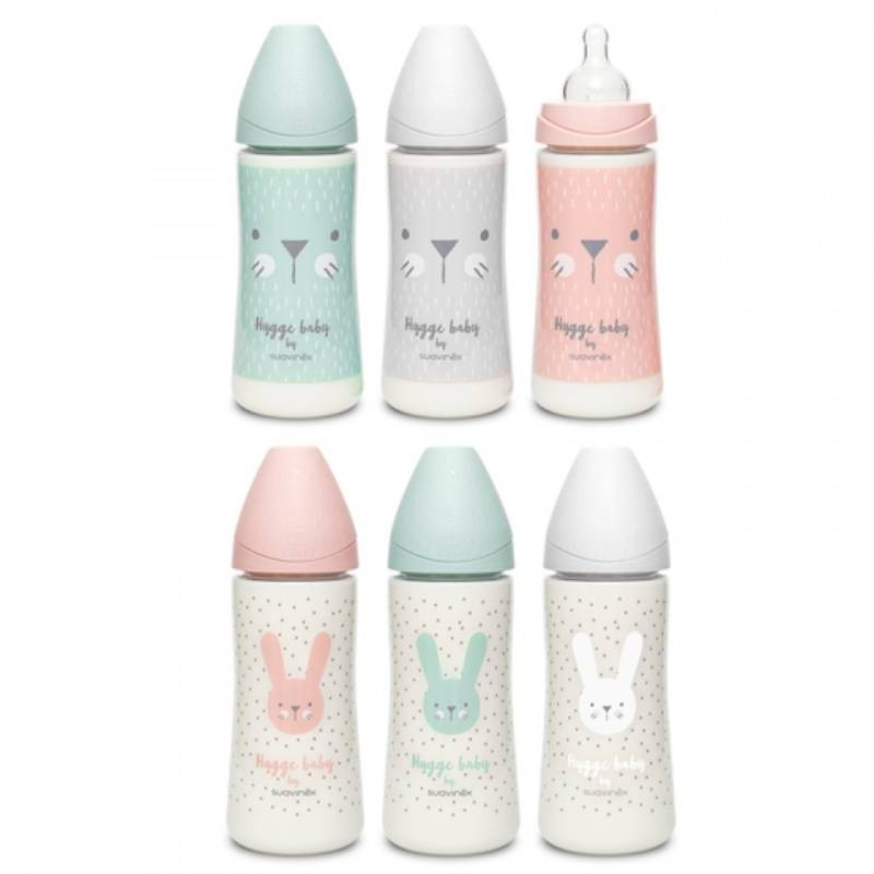 Suavinex Premium Biberão Tetina Papa Silicone +4M 360ml