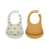 Suavinex Soft Flex Babete Silicone Cinza/Amarelo +4M