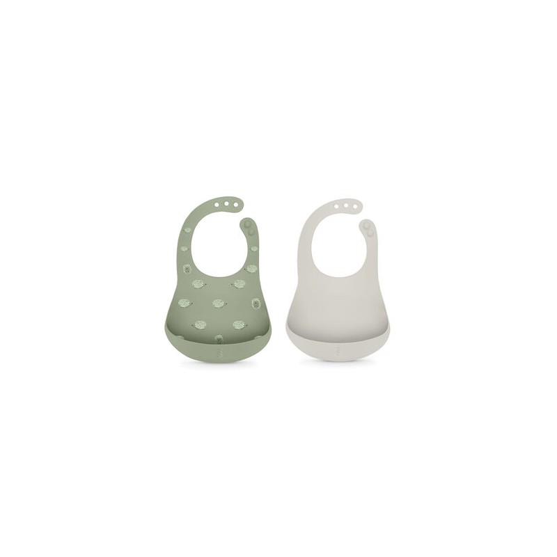 Suavinex Soft Flex Babete Silicone Verde/Cinza +4M
