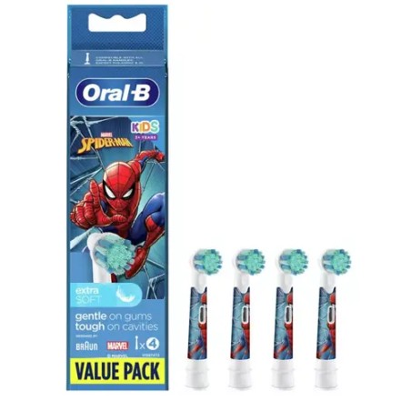 Oral B Kids Spiderman Recarga Escova Elétrica (x4 unidades)
