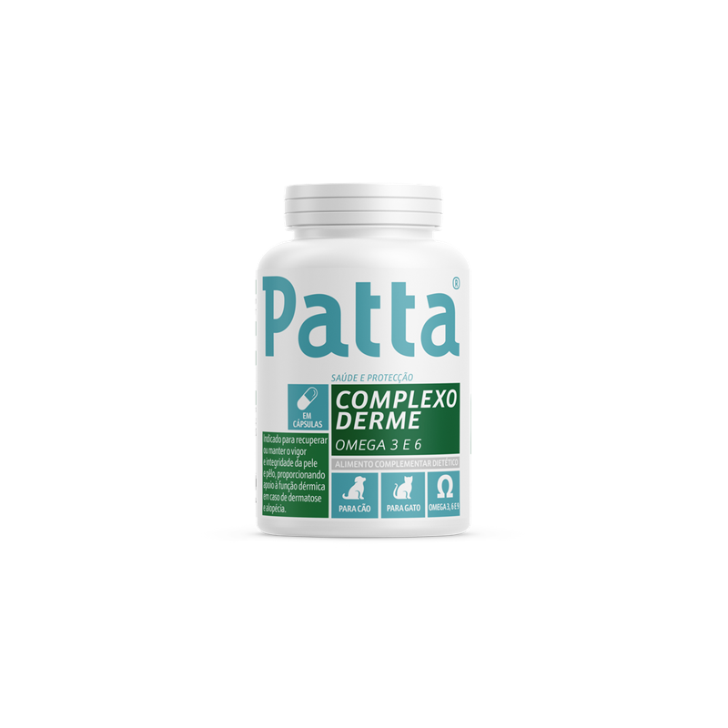 Patta Complexo Derme Cães e Gatos 60 Cápsulas