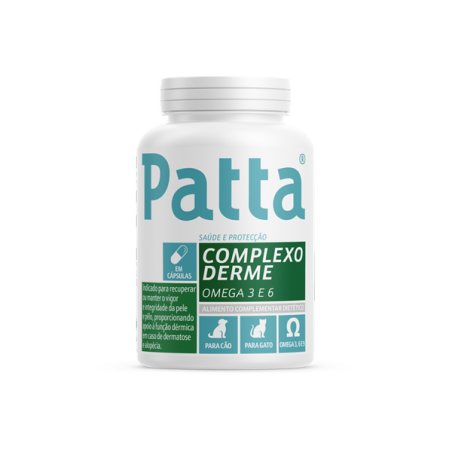 Patta Complexo Derme Cães e Gatos 60 Cápsulas