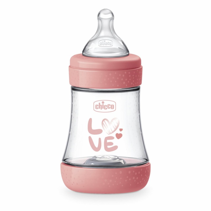 Chicco Biberão Perfect 5 Fluxo Lento 0M+ Silicone Rosa 150ml