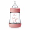 Chicco Biberão Perfect 5 Fluxo Lento 0M+ Silicone Rosa 150ml