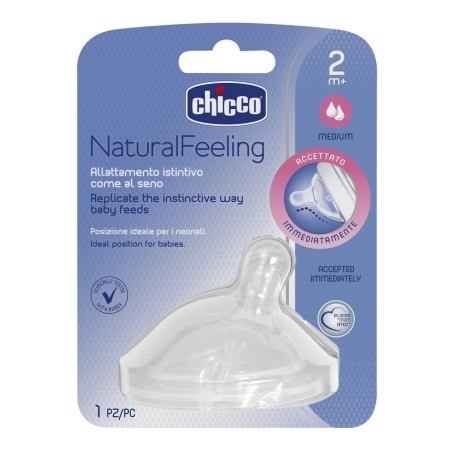 Chicco Tetina Silicone NaturalFeeling 2M+ (x1 unidade)
