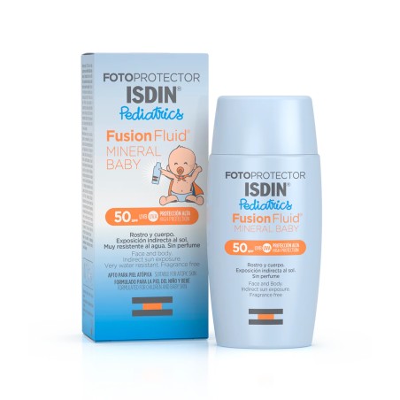 Protetor Solar Isdin Pediatrics Fusion Fluid Mineral Baby SPF50+ 50ml