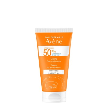 Avène Creme Protetor Solar SPF50+ 50ml – Proteção Muito Alta para Pele Sensível