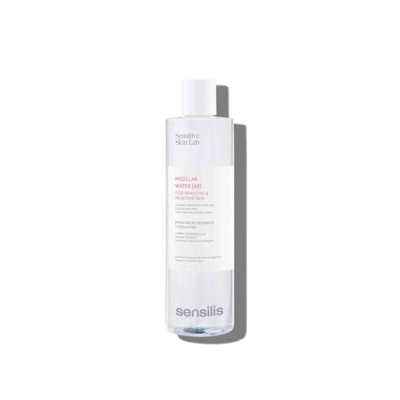 Sensilis Micellar Water AR Água Micelar 400ml – Limpeza Suave para Pele Sensível e com Vermelhidão