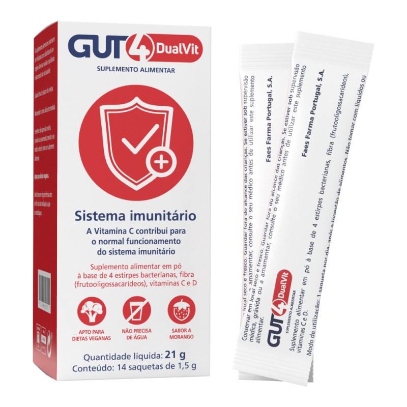 GUT4 Dual Vit 14 Saquetas