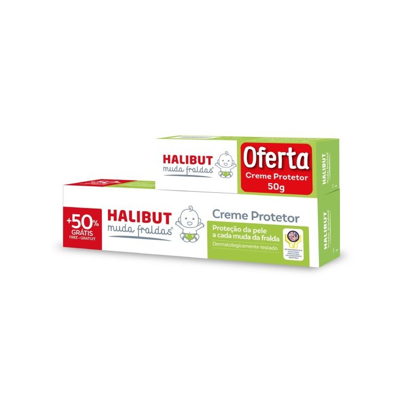 Imagem ilustrativa Halibut Muda Fraldas Creme Protetor 150G com Oferta de 50% + Creme Protetor 50G
