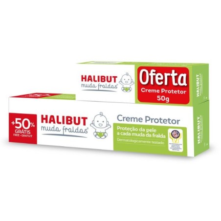 Imagem ilustrativa Halibut Muda Fraldas Creme Protetor 150G com Oferta de 50% + Creme Protetor 50G