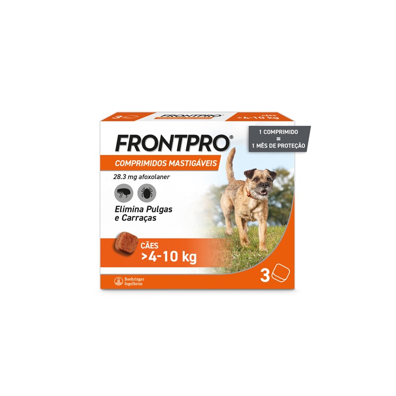 Frontpro 4-10kg 3 Comprimidos Mastigáveis