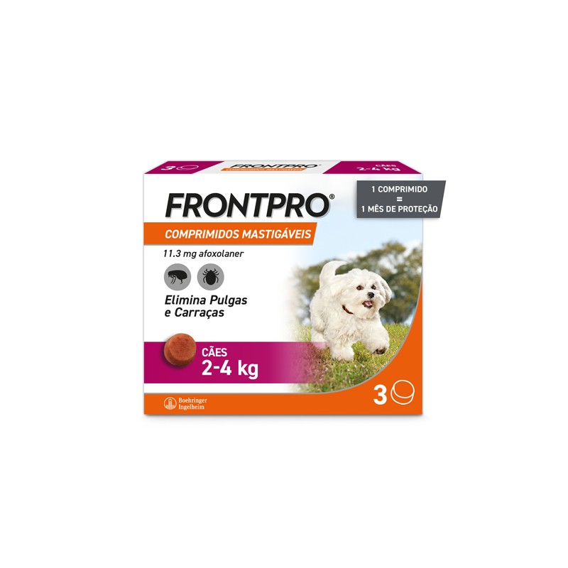 Frontpro 2-4kg 3 Comprimidos Mastigáveis