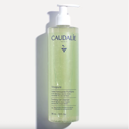 Caudalie Vinopure Geleia de Limpeza Purificante 385ml – Limpeza Profunda e Equilibrante para Peles Mistas a Oleosas