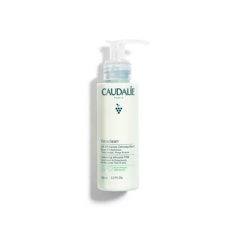 Caudalie Vinoclean Leite Desmaquilhante de Amêndoas 100ml – Limpeza Suave e Nutritiva