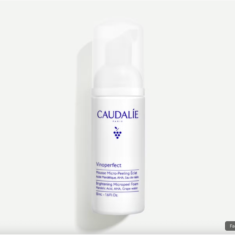 Caudalie Vinoperfect Peel Éclat Mousse 50ml – Máscara Iluminadora e Renovadora da Pele