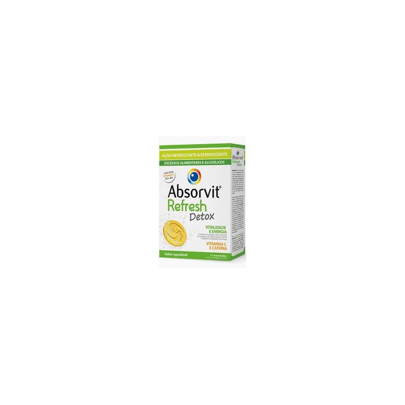 Absorvit® Refresh Detox Comprimidos Efervescentes - 12 unidades