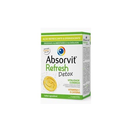Absorvit® Refresh Detox Comprimidos Efervescentes - 12 unidades