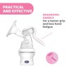 Chicco Bomba Tira-Leite Manual NaturalFeeling – Extração Suave e Confortável, Inspirada na Sucção Natural do Bebé