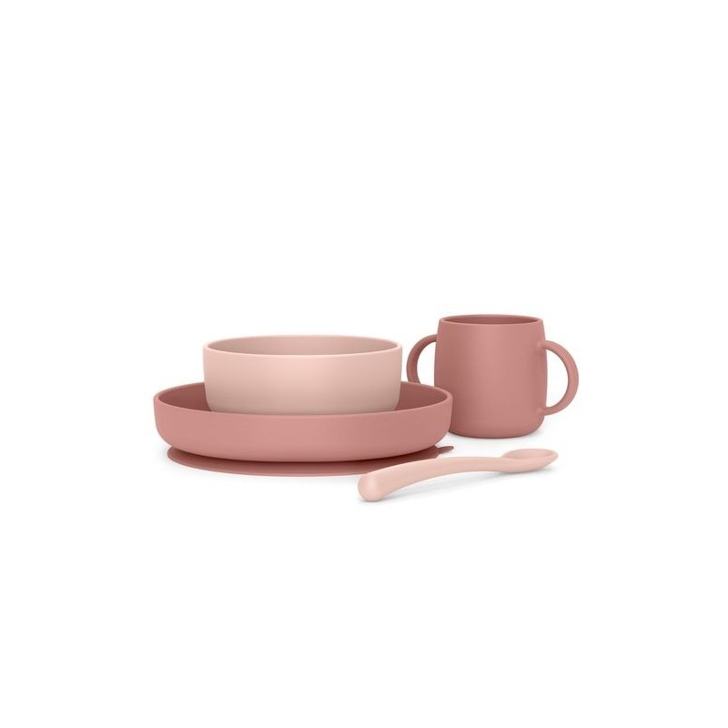 Suavinex Loiça Silicone Soft Flex Rosa +4M