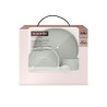 Suavinex Loiça Silicone Soft Flex Verde +4M – Conjunto de Refeição Flexível e Antiderrapante