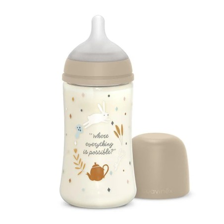 Suavinex Wonderland Biberão 270ml – Tetina Silicone Redonda Fluxo Médio Anticólicas