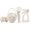 Suavinex Set Presente Wonderland Bege – Chupeta 0-6m + Corrente de Chupeta + Mordedor + Porta-Chupetas
