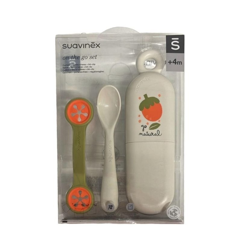 Suavinex Porta-Colheres com Colher + Clip para Babete