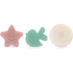 Suavinex Conjunto de Esponja Konjac – Limpeza Suave e Natural para Bebé