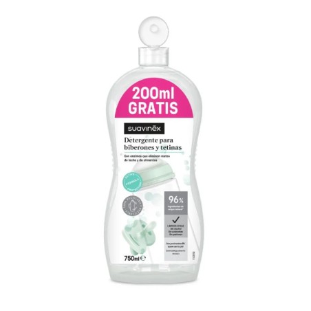 Suavinex Detergente para Biberões e Tetinas 500 ml + 200 ml Grátis – Limpeza Segura e Eficaz
