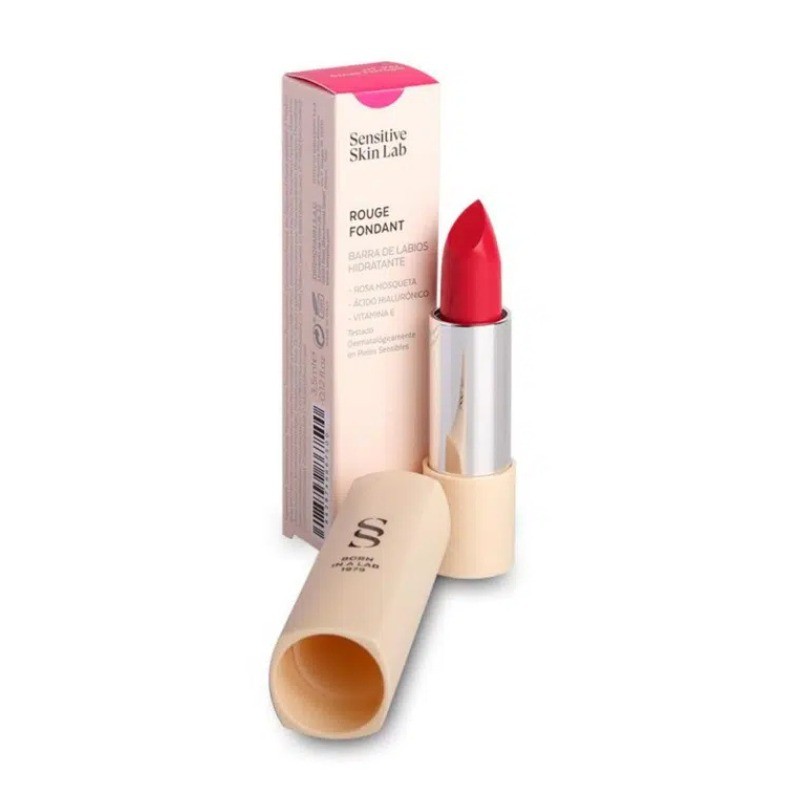 Sensilis Rouge Fondant Batom 04 Cerise 3,5 ml – Batom Cremoso com Cor Cereja e Acabamento Satinado