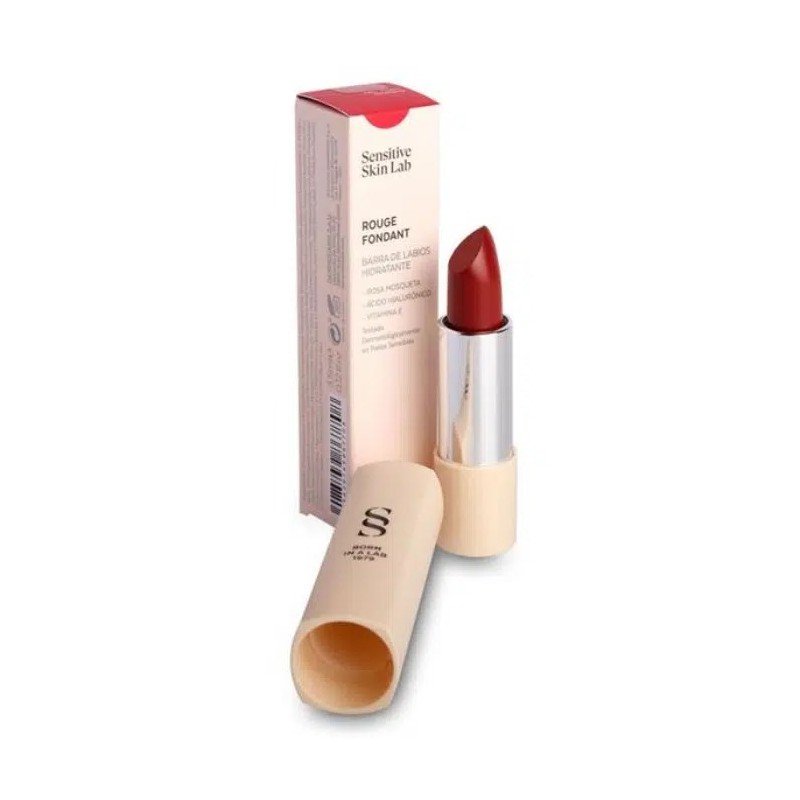Sensilis Rouge Fondant Batom 06 Red 3,5 ml – Batom Vermelho Hidratante com Acabamento Satinado