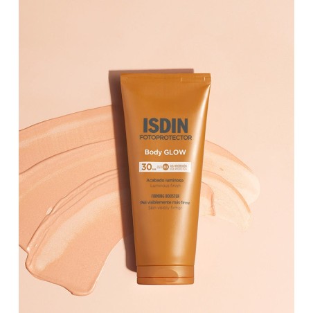 ISDIN Fotoprotector Body Glow SPF30 200 ml – Protetor Solar Corporal com Efeito Iluminador