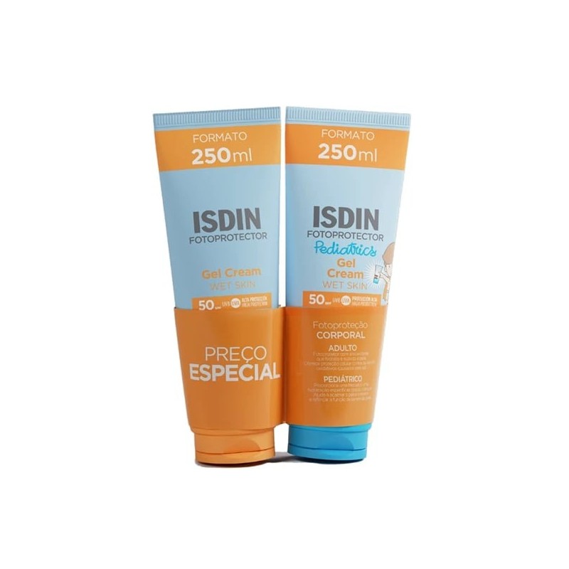 ISDIN Fotoprotetor Gel-Creme SPF50 250 ml + Pediatrics Gel-Creme SPF50 250 ml