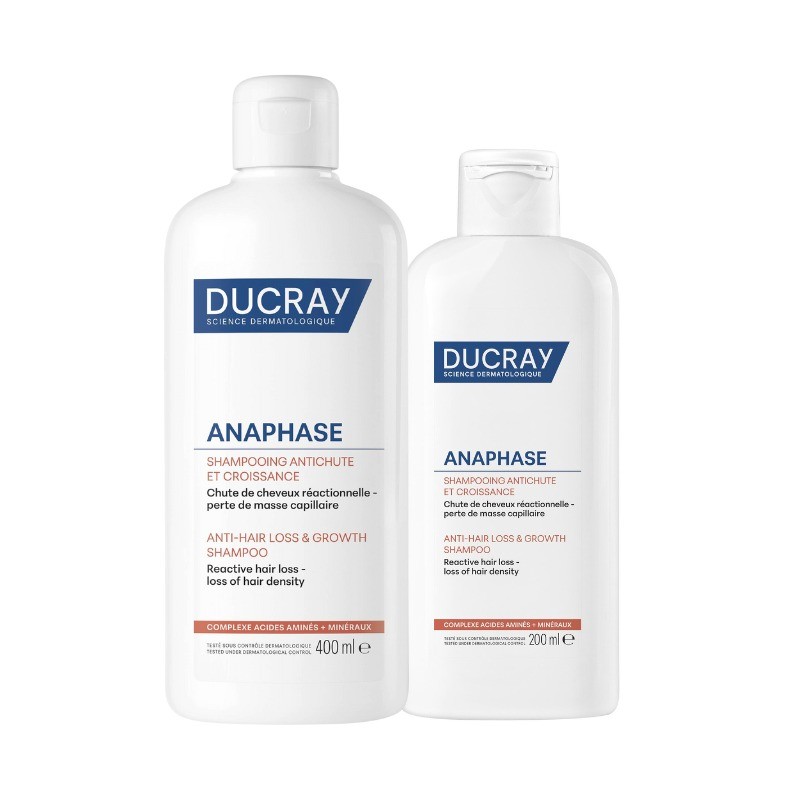 Ducray Anaphase+ Champô Antiqueda – Pack 400 ml + Oferta 200 ml