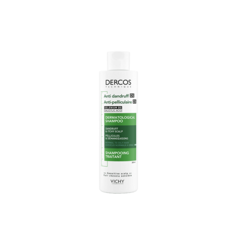 Vichy Dercos Anti‑Dandruff DS Champô (Cabelos Normais a Oleosos) – 200 ml