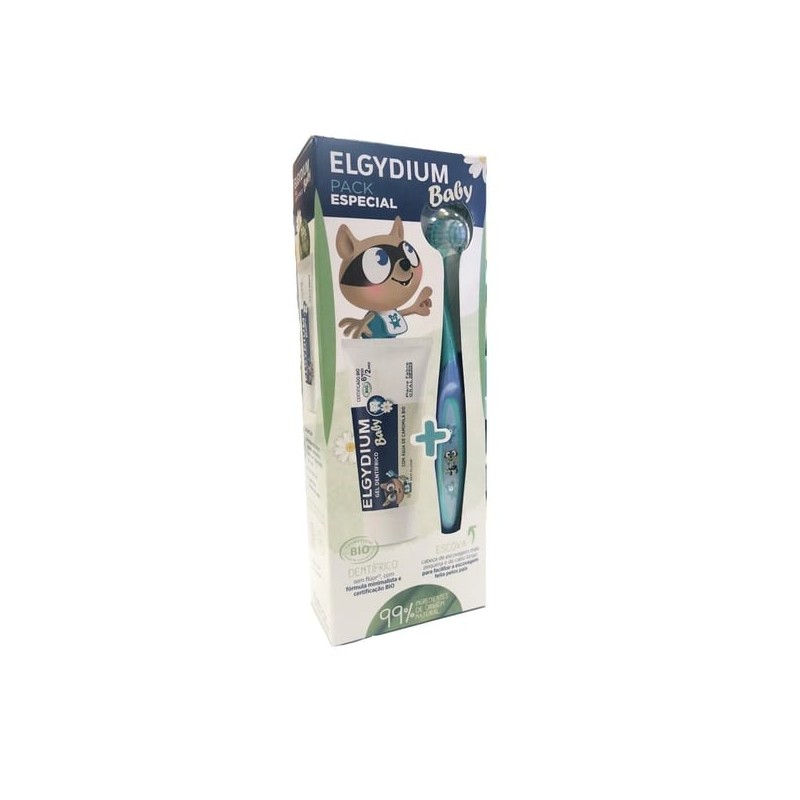 Elgydium Baby Kit Gel Dentífrico Bio 30ml + Escova Dentes