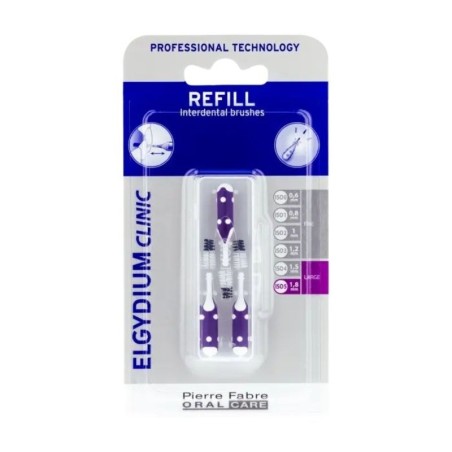 Elgydium Clinic Roxo 3 Recargas para Escovilhão