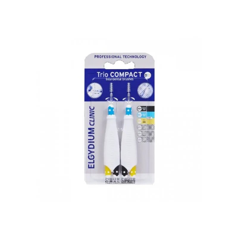 Elgydium Clinic Escovilhão Trio Compact Muito Estreitos Mistos (2 unidades)