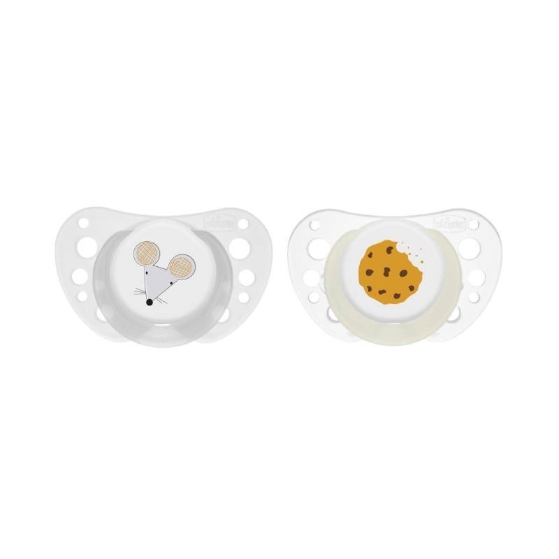 Chicco Chupetas Physio Air Silicone Rato/Bolacha 16-36M