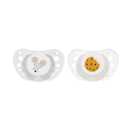 Chicco Chupetas Physio Air Silicone Rato/Bolacha 16-36M