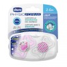 Chicco Chupeta Physio Light Luminosa Silicone 2-6M (2 unidades)